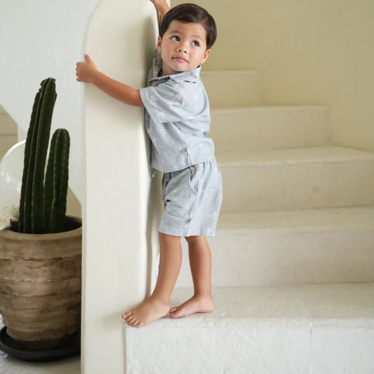 Joey & Mom Coastal Collection Kids Linen Wear for Boys & Girls | Eczema Friendly Fit