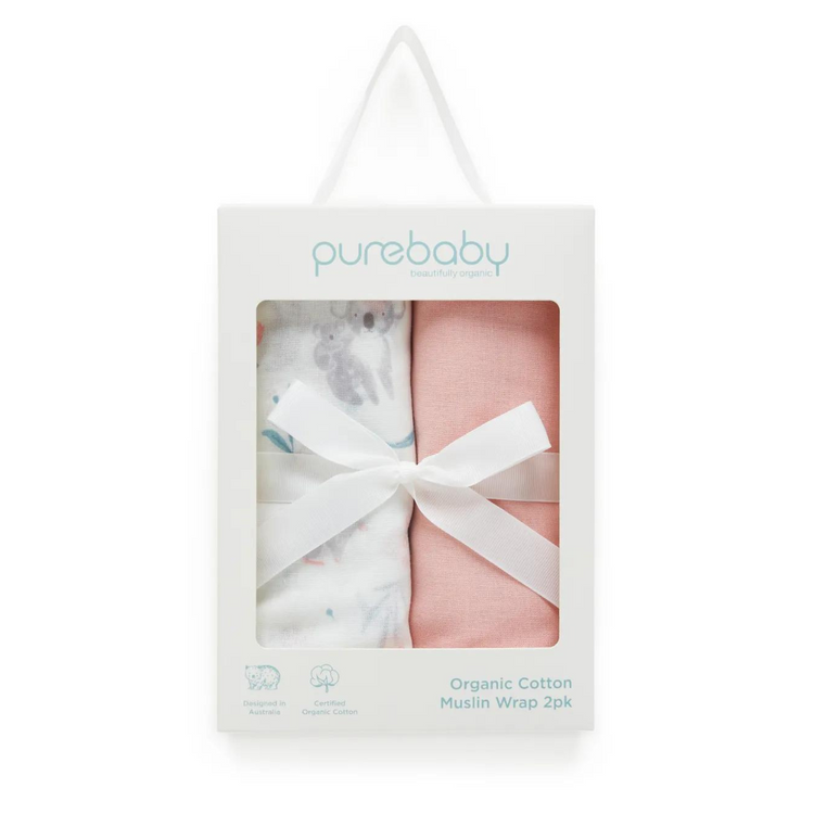 Purebaby Organic Blossom Friends Muslin Wrap Gift Pack