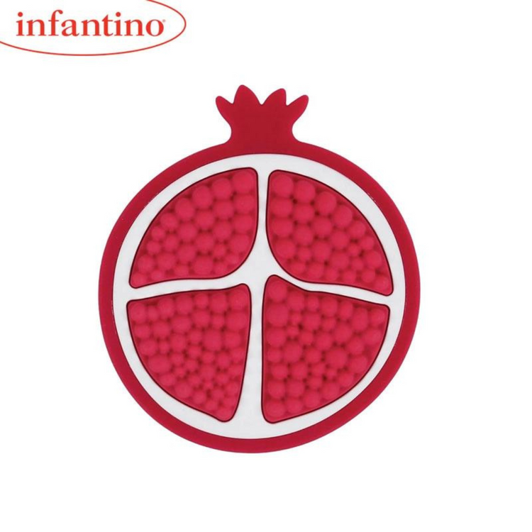 Infantino Soothing Silicone Teether - Red (0m+)