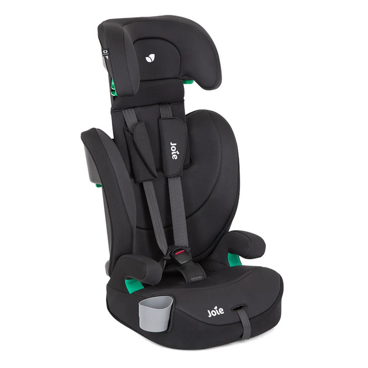 Joie Elevate R129 Car Seat - Shale | Seat Belt Installation (15 months to 12 years)