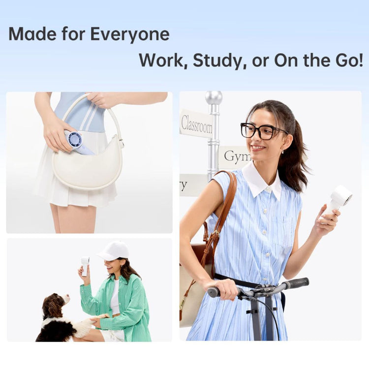 JisuLife Handheld Fan Life10/10S ( 4000mAh/5000mAh ) Portable Mini Fan for students Outdoor and Office