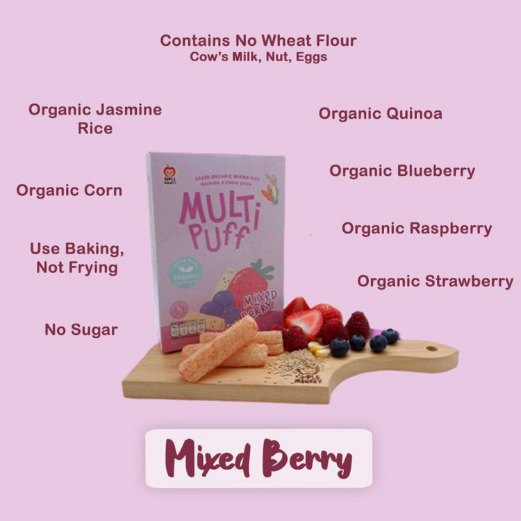 Apple Monkey Organic Multi Puff (25g) [Halal]