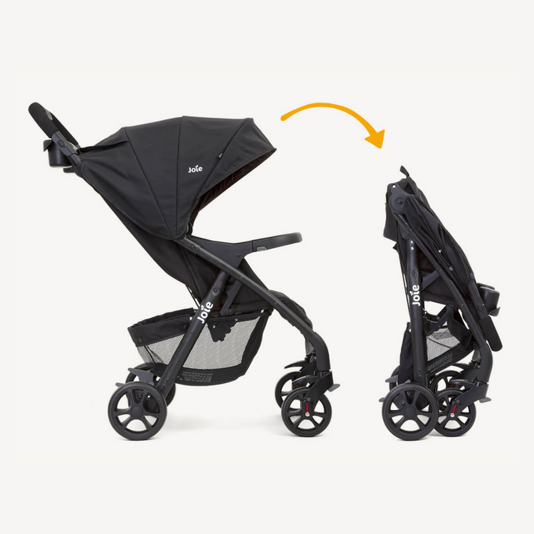 Joie Muze LX Travel System - Coal (Birth to 15kg)