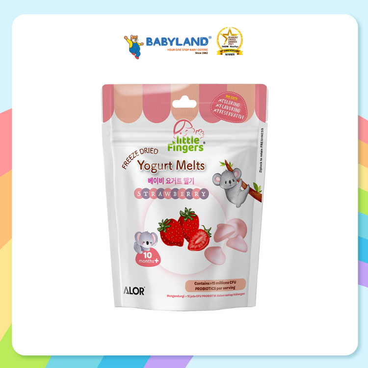 Little Fingers Freeze Dried Yogurt Melts 15g - Strawberry (10m+)