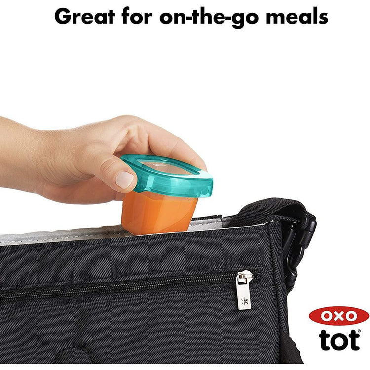 Oxo Tot Baby Blocks Plastic Freezer Storage Containers (2oz) 6Pcs