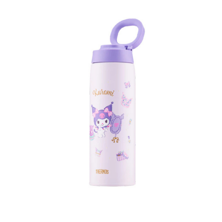 THERMOS 750ml Kuromi Vacuum Insulated Flask with Carry Loop [JOO-750KU25]