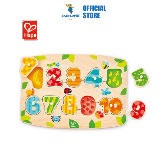 Hape 1404 Number Peg Puzzle (3Y+)