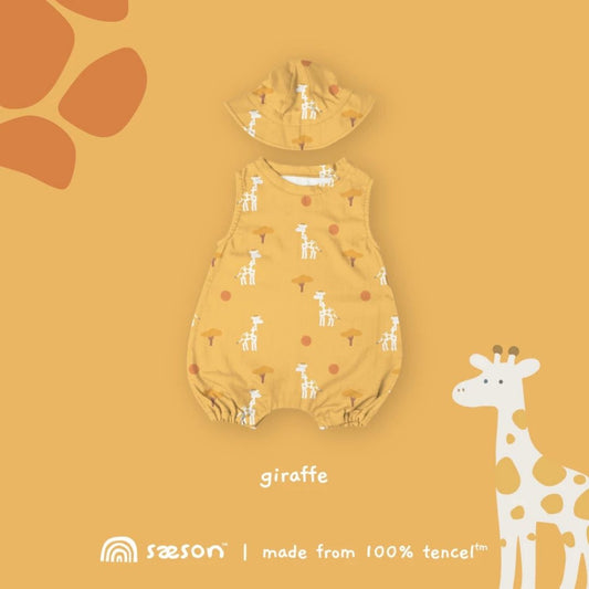 Saeson TENCEL Basic Jumpsuit Set - Giraffe