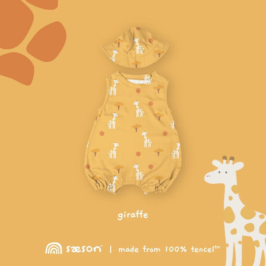 Saeson TENCEL Basic Jumpsuit Set - Giraffe