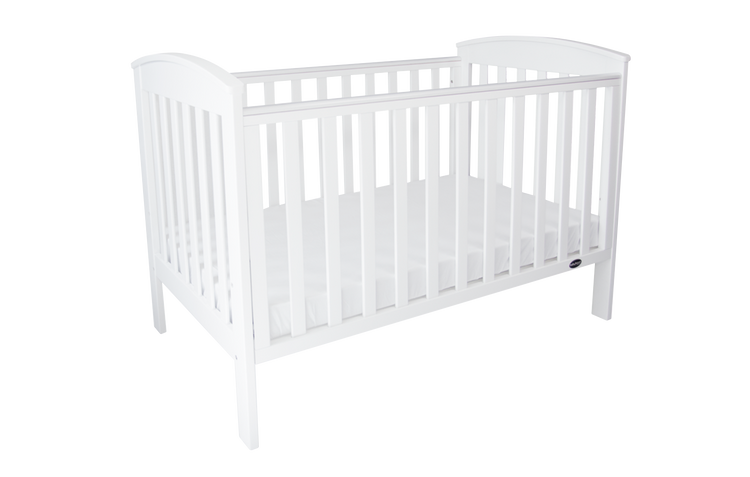 Babyhood Classic Curve 4-in-1 Cot - White