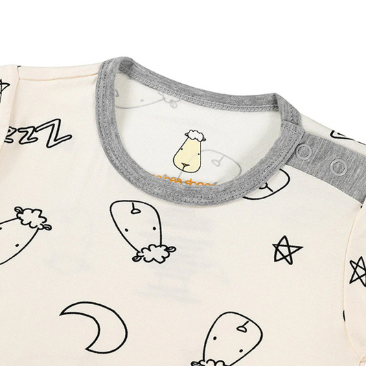 Baa Baa Sheepz Romper Short Sleeve Sweet Dreams Baa Baa Yellow