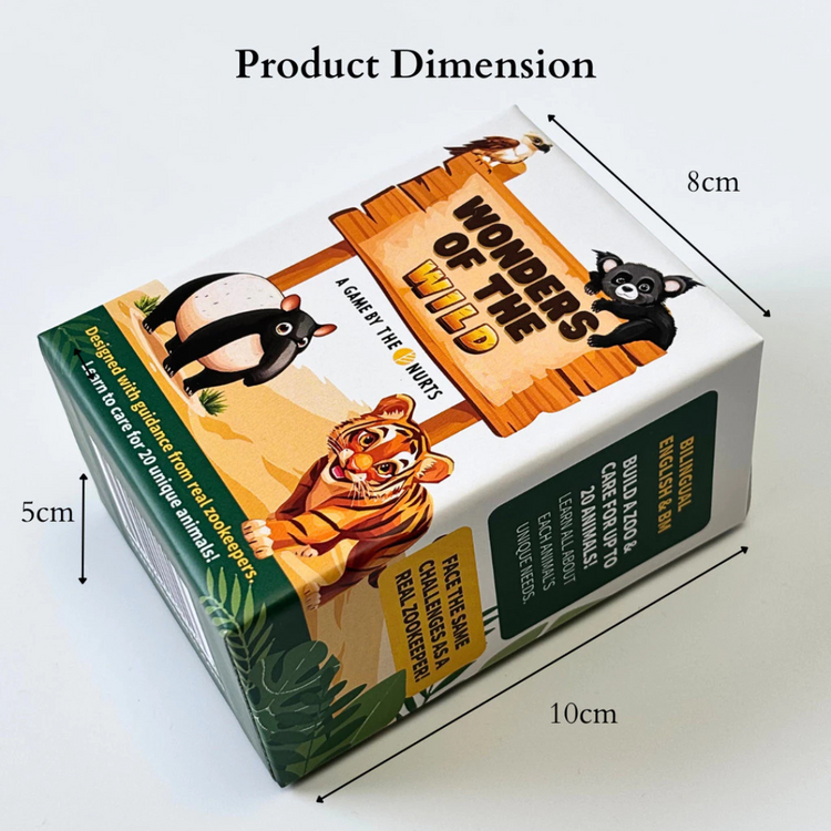 The Nurts Wonders of the Wild - A Bilingual Zoo Card Game