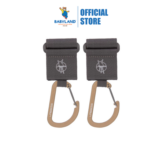 Lassig Cas Stroller Hooks with Carabiner 2 Packs