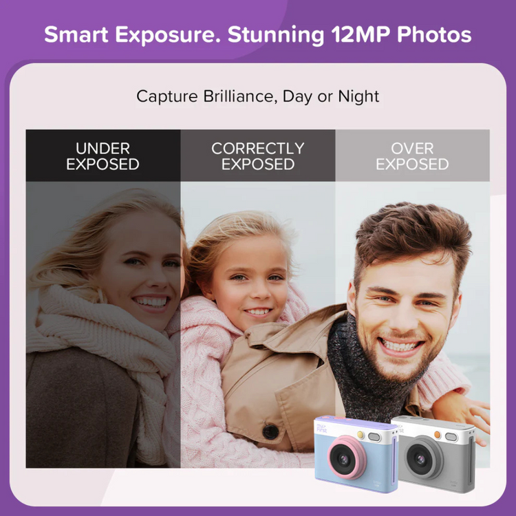 myFirst Camera Insta Lux | New 5MP Colored Instant Print Camera with Built-in WiFi