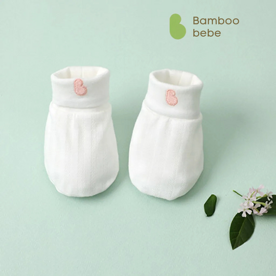 Bebe Bamboo Bamboo Mesh Hugbee Baby Socks White