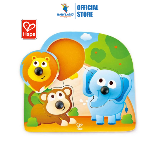 Hape 1310 Big Nose Jungle Puzzle for toddler 12+ months