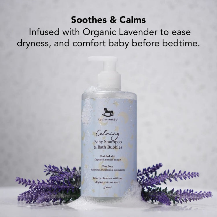 Applecrumby Calming Baby Shampoo & Bath Bubbles 500ml