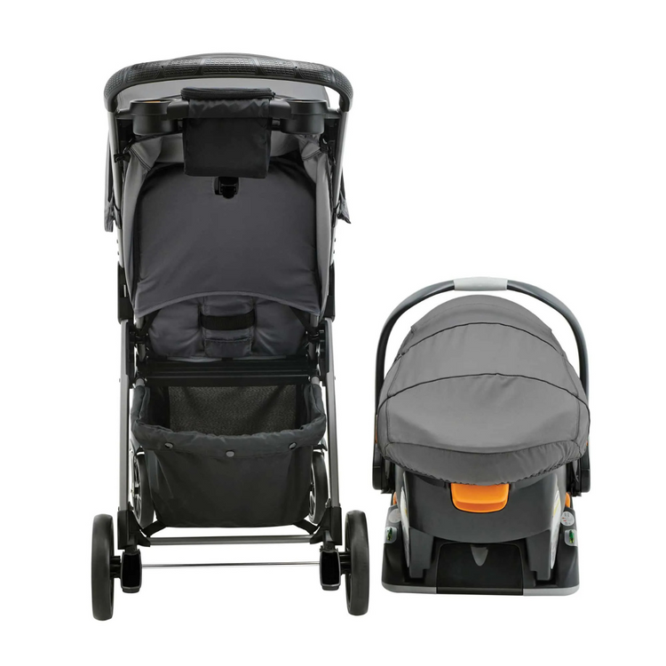 Chicco Mini Bravo Plus Travel System - Slate | From 6 months up to 22.7kg, approximately 4 years old