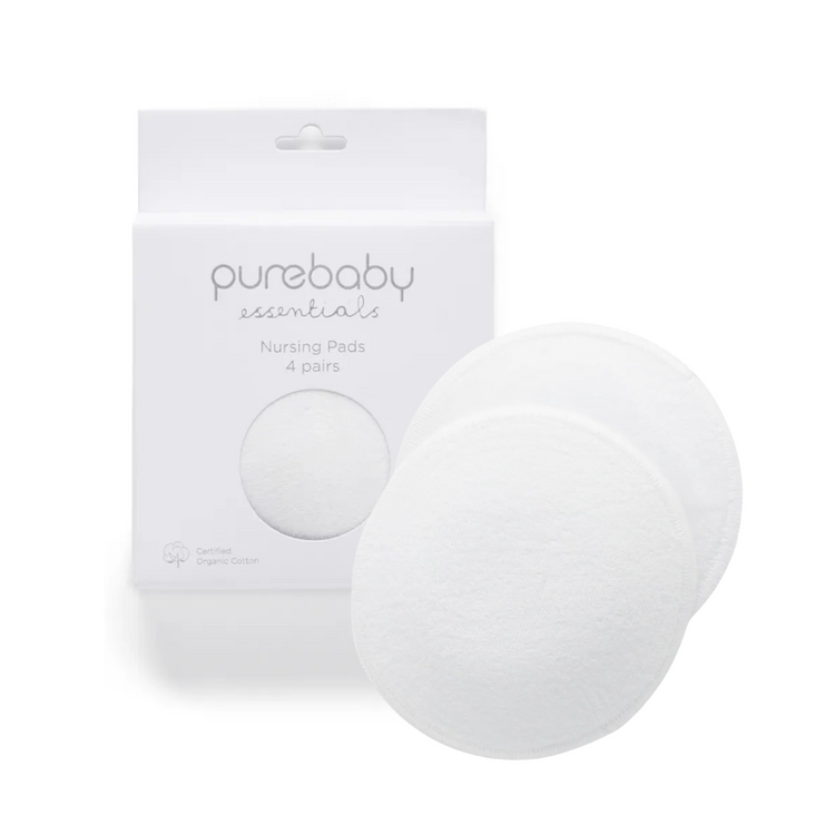 Purebaby Organic Nursing Pads Pack - White