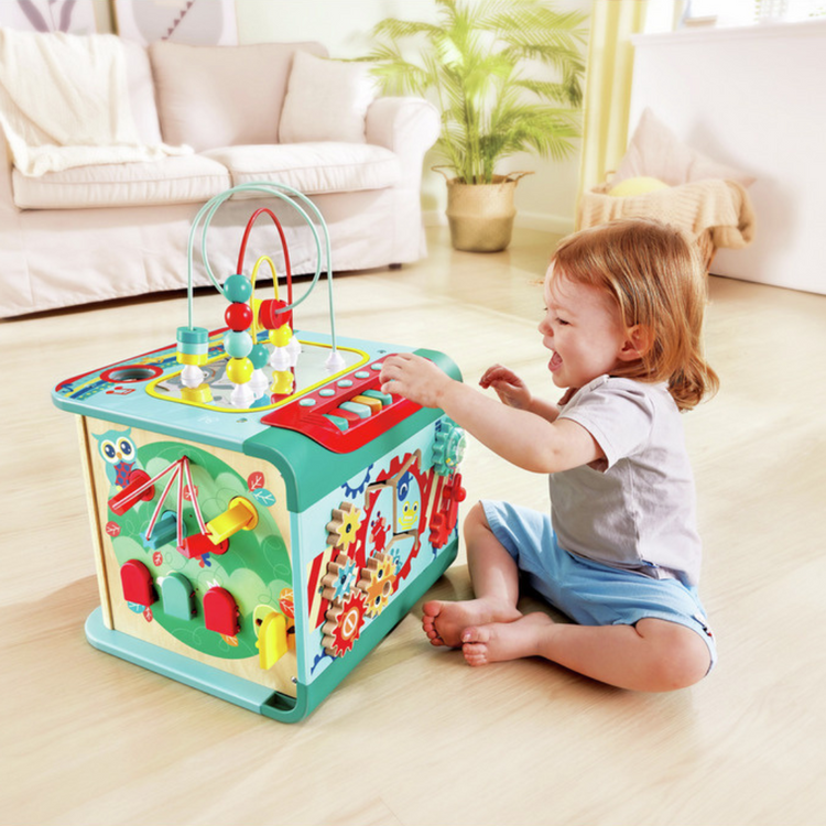 Hape 1073 Explore And Learn Magic Cube For Age 12M+