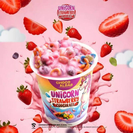 Choco Albab Unicorn Strawberry Chocolate Tub