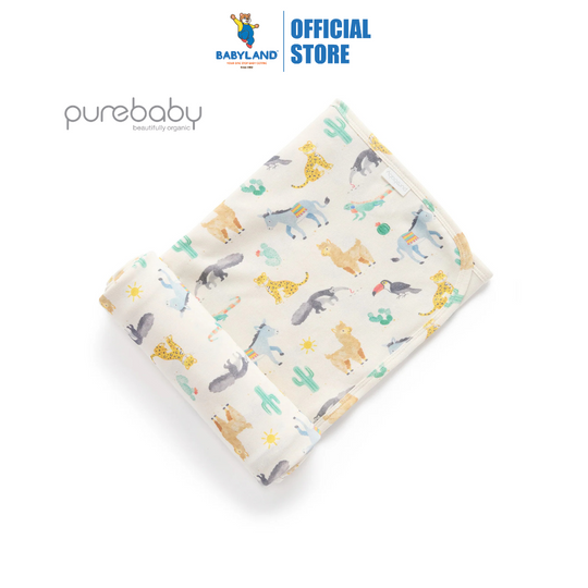 Purebaby Organic Animal Fiesta Strech Wrap