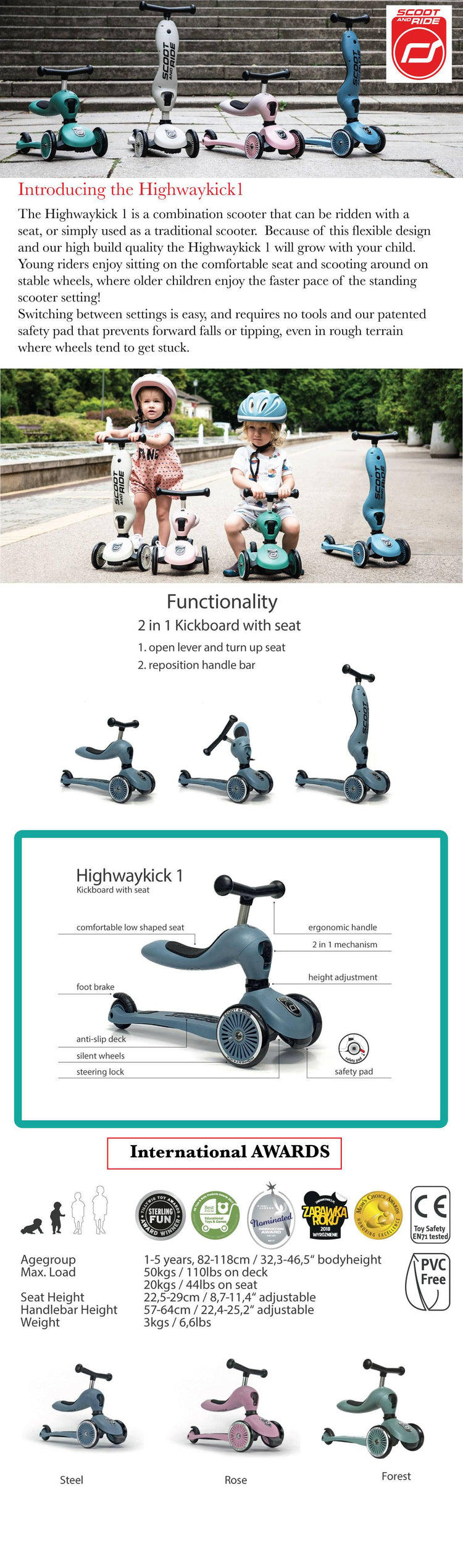 Scoot & Ride Highway Kick 1 ( 1-5yrs )