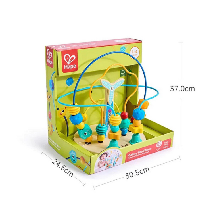 Hape 0525 Galaxy Bead Maze Suitable for Age 1+ Years