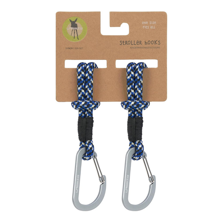 Lassig Cas Mix Stroller Hooks Cord 2 Pcs - Blue