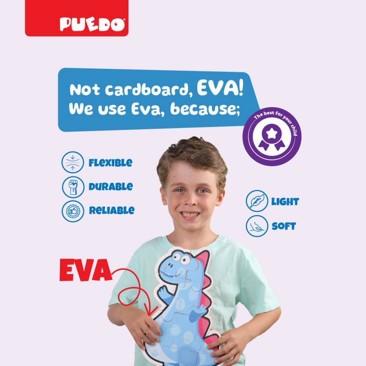 Puedo Biggy Puzzle  (4 variations; Pink, Orange, Green, Blue)