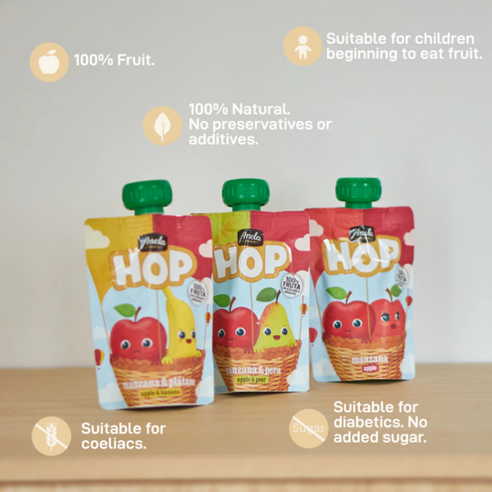 Anela Hop Fruit Puree 100g (6m+) [Halal] /Made in Spain