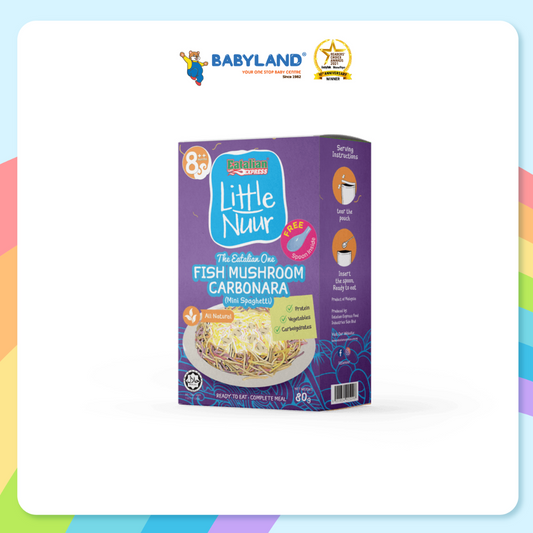 Eatalian Express Little Nuur - Fish Mushroom Carbonara With Pasta 80g (8m+)