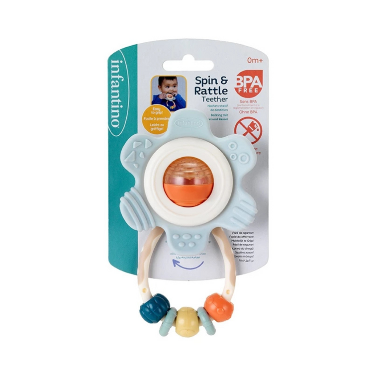 Infantino 316826 Spin & Rattle Teether Suitable from 0+