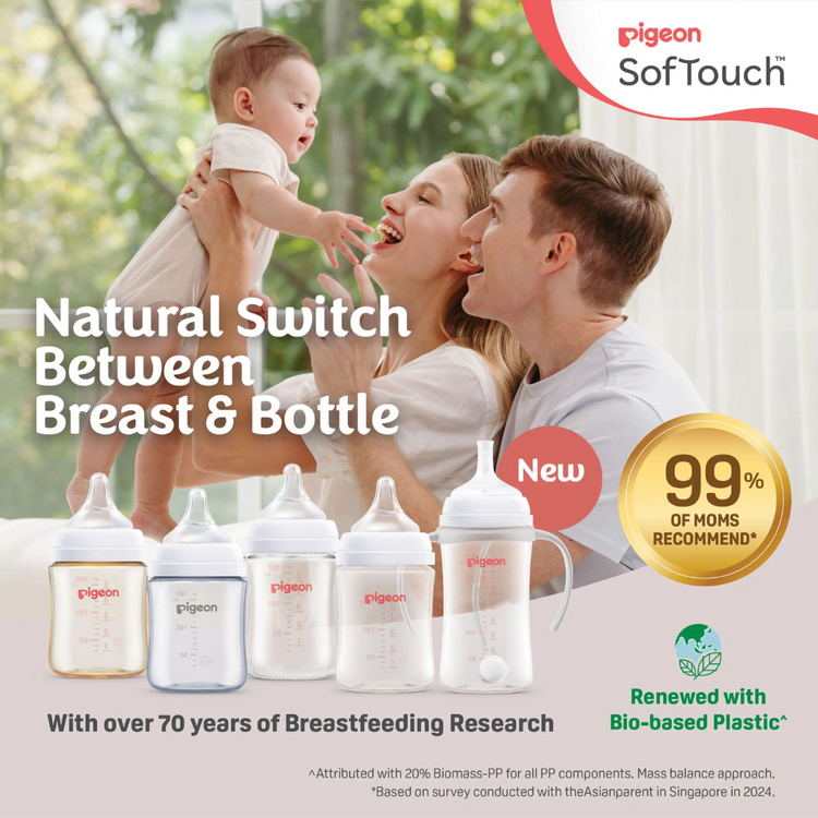 Pigeon SofTouch BPP Nursing Bottle T-Ester 160ml Cloud