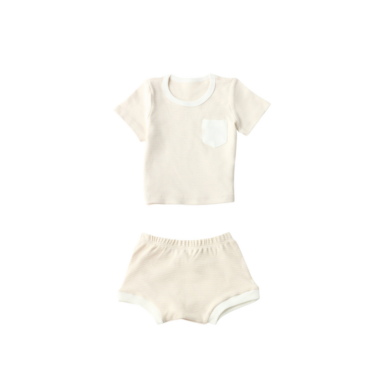 Twinkle Planet Organic Short Sleeves Casual Two-piece Set