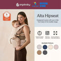 Ergobaby Alta Hipseat Baby Carrier - Natural Beige (4-48 months), SoftFlex ™Mesh for #1 Airflow Ergonomic Wide cushioned Hipseat