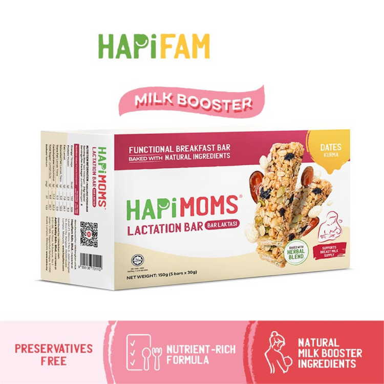 Hapimoms Lactation Bar 150g (5 x 30g)