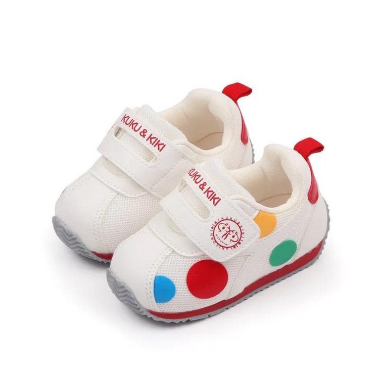 Baby Bo ColorPop Geometric Pattern Velcro Shoes