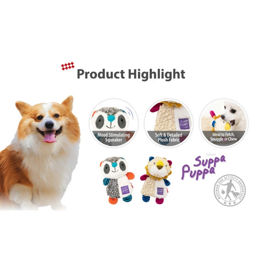 GiGwi Suppa Puppa Dog Toy Squeaker - Crinkle