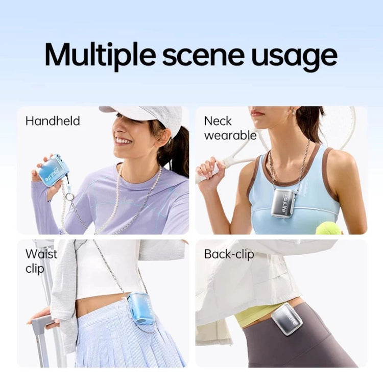 JisuLife Mini Neck Fan Life5 (4500mAh) | Battery 100 Gears Strong Wind Portable Mini Fan