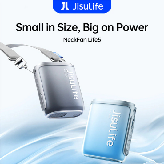 [2025 Latest Model] JisuLife Mini Neck Fan Life5 (4500mAh)