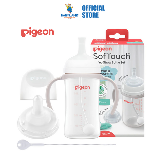 Pigeon Softouch BPP Step Up Straw Bottle Set (6m+)