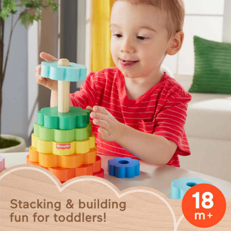 Fisher-Price Wooden Ring Stacker (18m+)