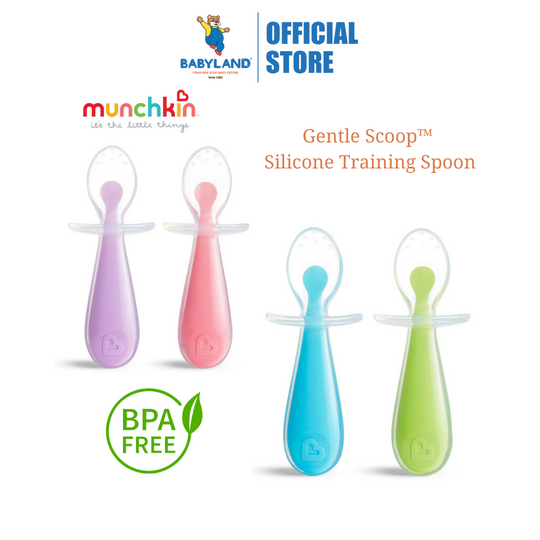 Munchkin Gentle Scoop Silicone Training Spoons 2pcs (6m+)