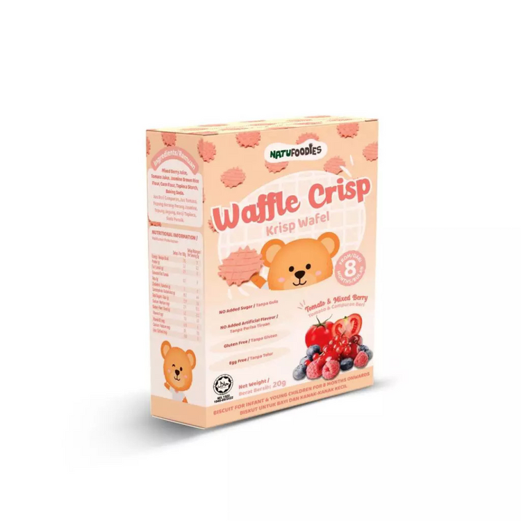 Natufoodies Waffle Crisp 20g (8 months +)