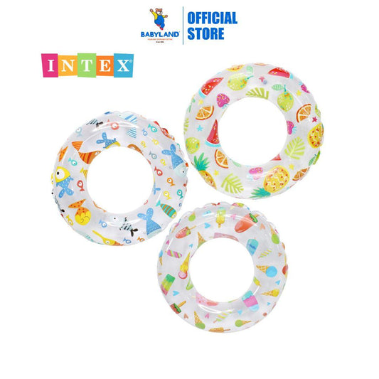 Intex 20in Lively Print Swim Rings IT 59230NP Random Print 1 unit