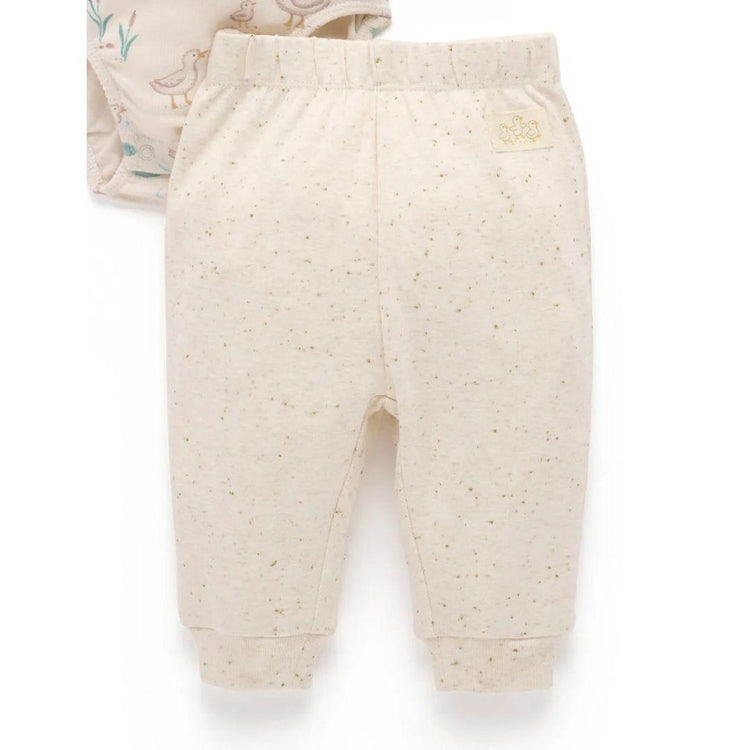 Purebaby Organic Garden Goose Print 3 Piece Gift Set