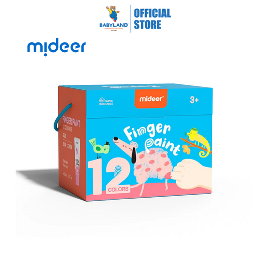 Mideer Non Toxic & Washable Finger Paint 12 Colour
