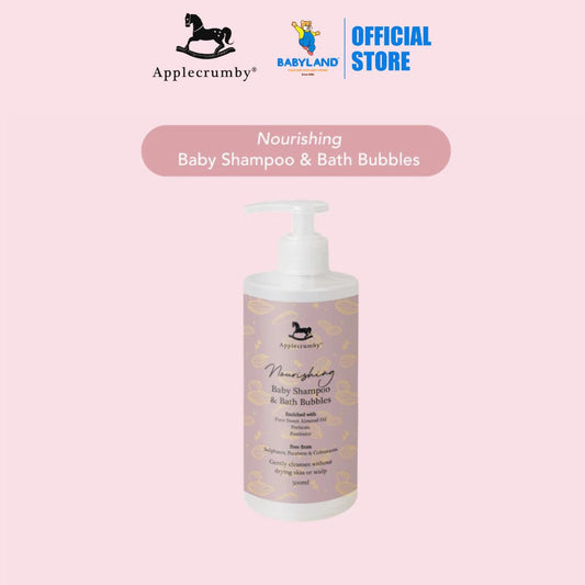 Applecrumby Nourishing Baby Shampoo & Bath Bubbles 500ml