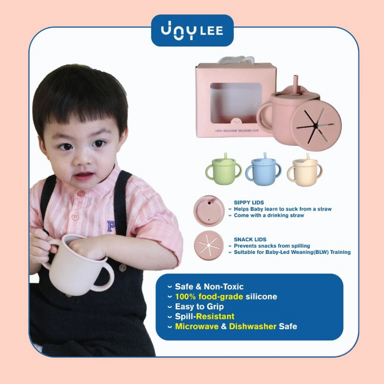 Joylee Silicone 3 in 1 Use Training Cup (6m+)